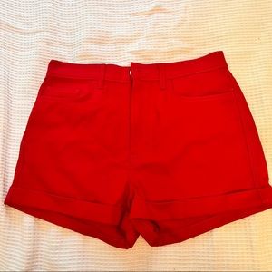 RARE!! American Apparel Red Denim Shorts!! NWT!! Never been worn!!